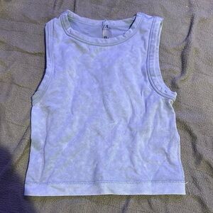 Sleeveless Blue Top